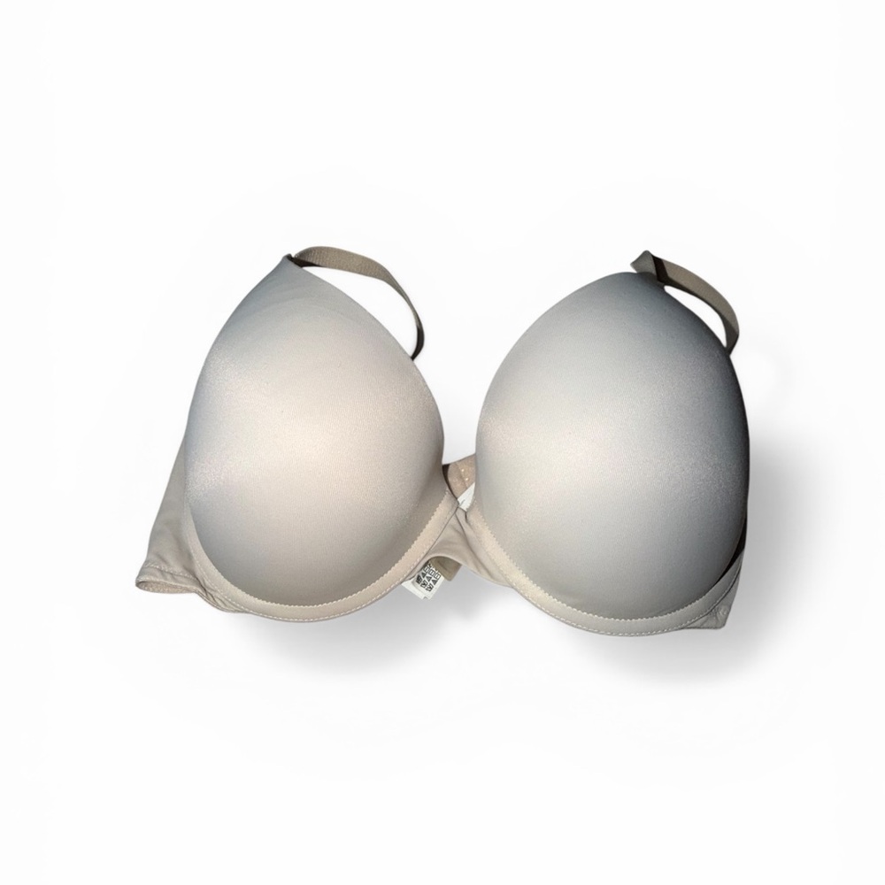 PINK Victoria’s Secret 34D Nude Push Up Bra Beige T-Shirt Bra Everyday Essential